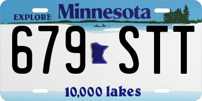 MN license plate 679STT