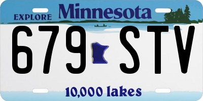 MN license plate 679STV