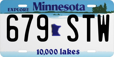 MN license plate 679STW
