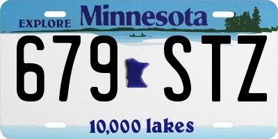MN license plate 679STZ