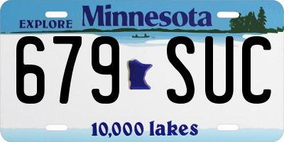 MN license plate 679SUC