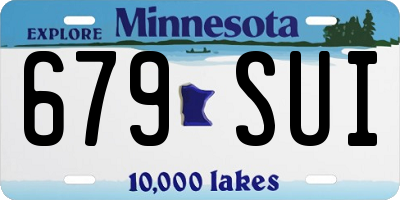 MN license plate 679SUI