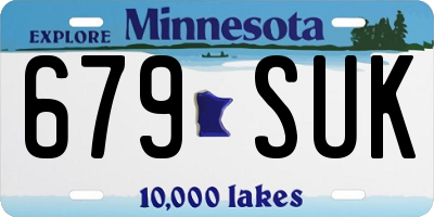 MN license plate 679SUK