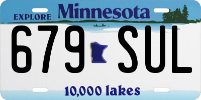 MN license plate 679SUL