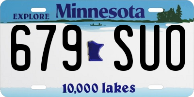 MN license plate 679SUO
