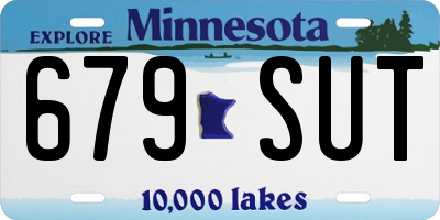 MN license plate 679SUT
