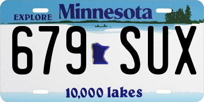 MN license plate 679SUX