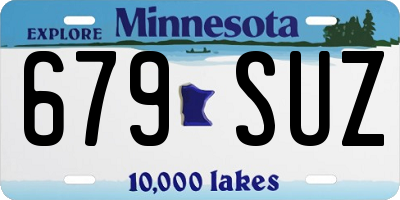 MN license plate 679SUZ