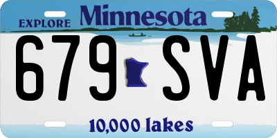 MN license plate 679SVA