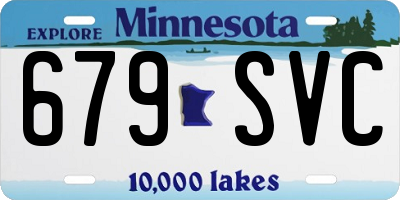 MN license plate 679SVC