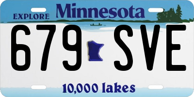 MN license plate 679SVE