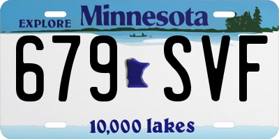 MN license plate 679SVF
