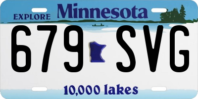MN license plate 679SVG