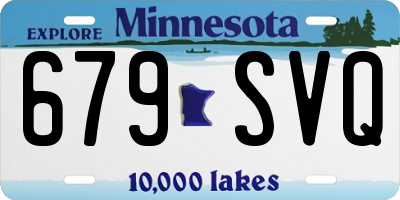 MN license plate 679SVQ