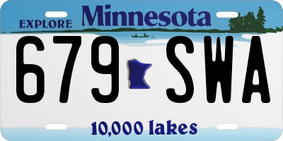 MN license plate 679SWA