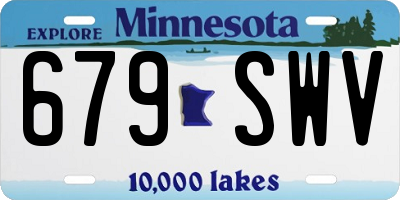 MN license plate 679SWV
