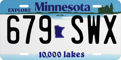 MN license plate 679SWX