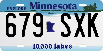 MN license plate 679SXK