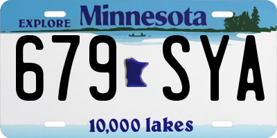 MN license plate 679SYA