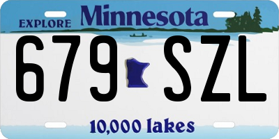 MN license plate 679SZL