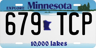 MN license plate 679TCP