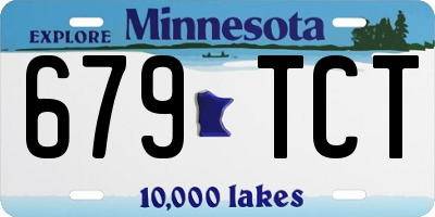 MN license plate 679TCT