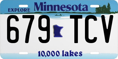 MN license plate 679TCV