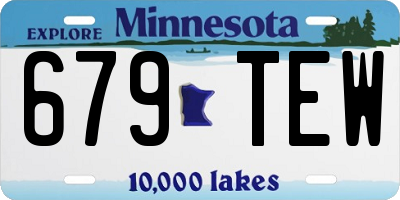 MN license plate 679TEW