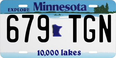 MN license plate 679TGN