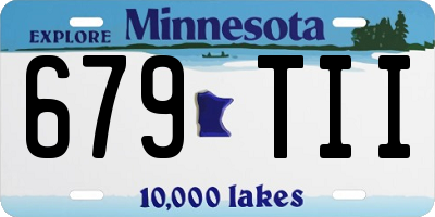 MN license plate 679TII