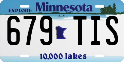 MN license plate 679TIS