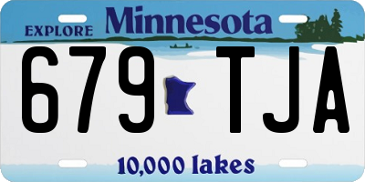 MN license plate 679TJA