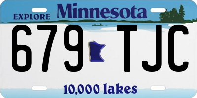 MN license plate 679TJC