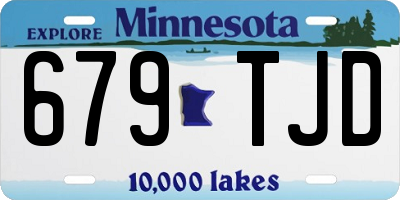 MN license plate 679TJD