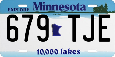 MN license plate 679TJE