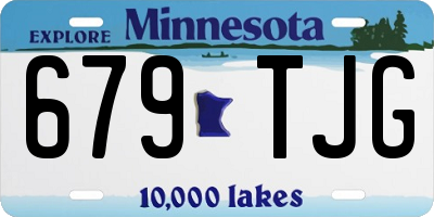 MN license plate 679TJG