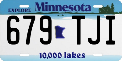 MN license plate 679TJI