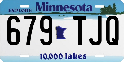MN license plate 679TJQ