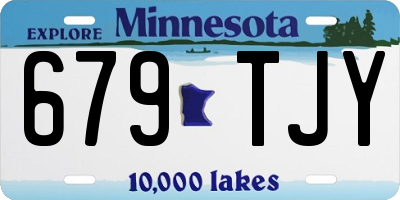 MN license plate 679TJY