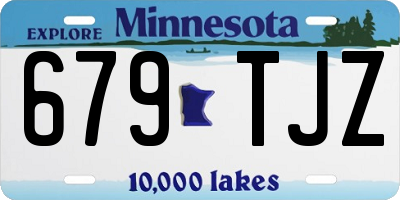 MN license plate 679TJZ