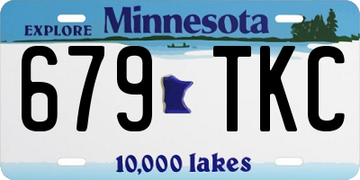 MN license plate 679TKC