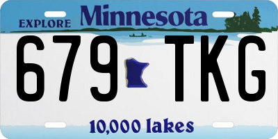 MN license plate 679TKG