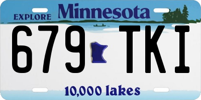 MN license plate 679TKI