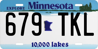 MN license plate 679TKL