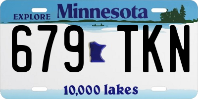 MN license plate 679TKN