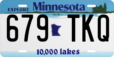 MN license plate 679TKQ