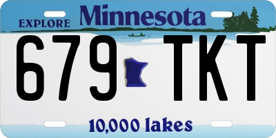 MN license plate 679TKT
