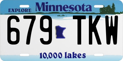 MN license plate 679TKW