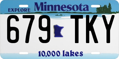 MN license plate 679TKY