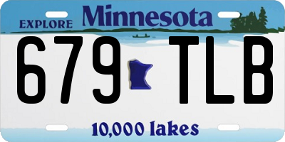 MN license plate 679TLB